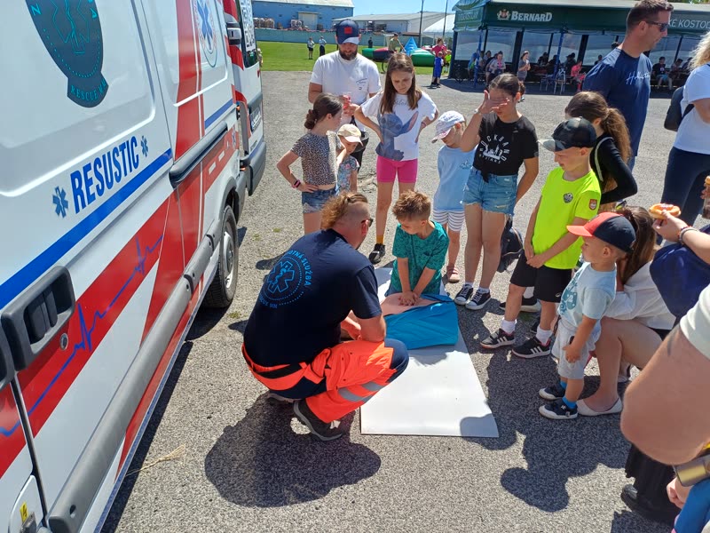 Ukážka resuscitácie pri sanitke Rescue MM